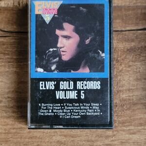 Vtg 1984 Elvis Presley Gold Records Volume 5 Cassette Tape